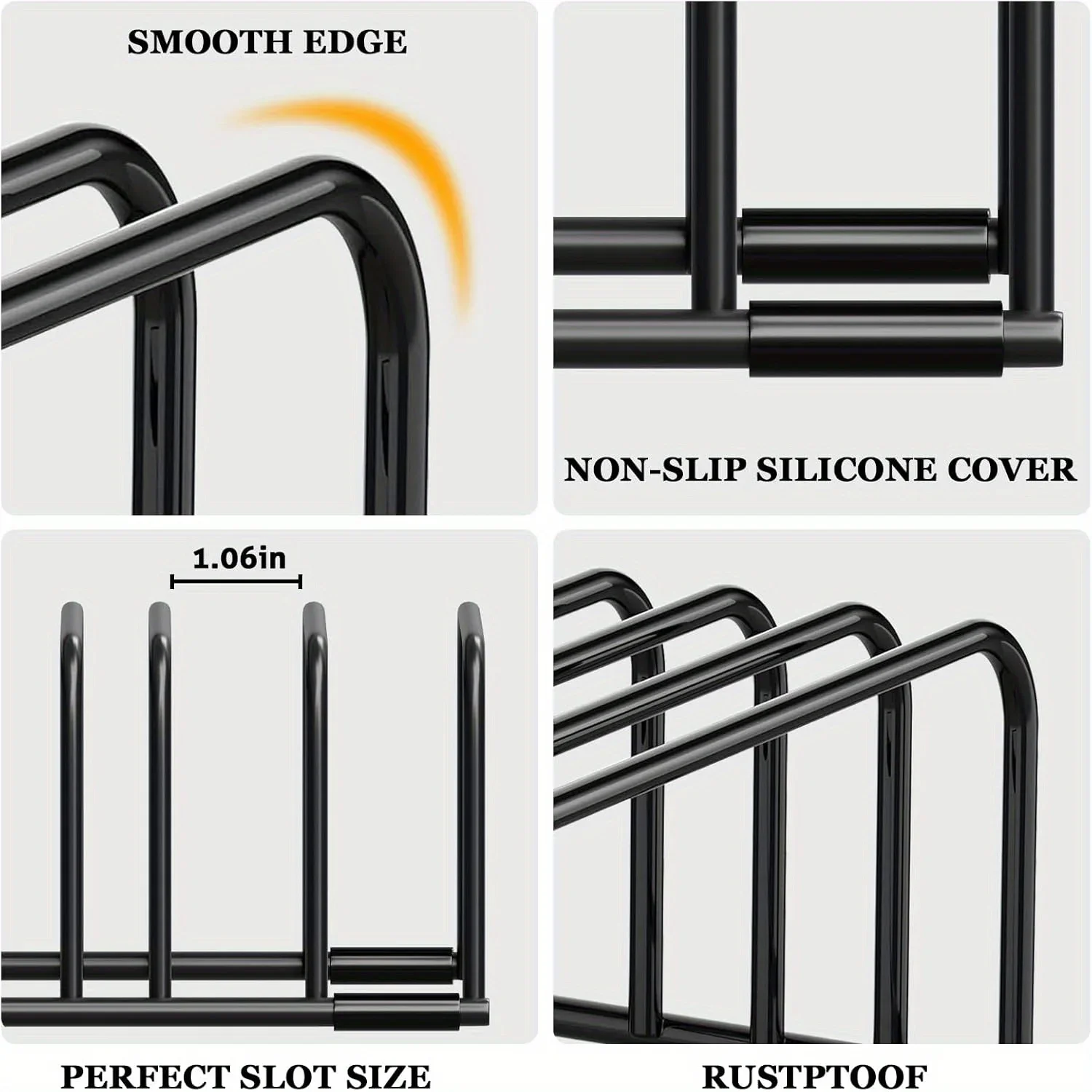 رف مطبخ حديدي متعدد الوظائف، رف مطبخ حديدي موفر للمساحة لقطع الألواح وتخزين مقالي الخبز مع سلة شبكية سلكية