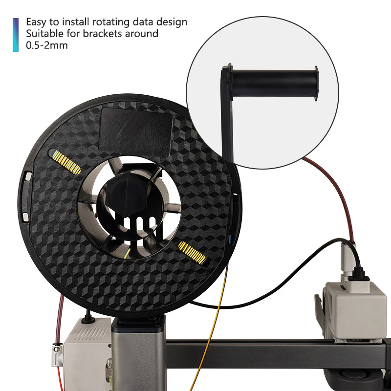 3D Printer Parts Filament Handle Holder Spool PLA ABS PETG Material A1Mini Rotatable Holder For Profile Frame Printer 0.5-2mm