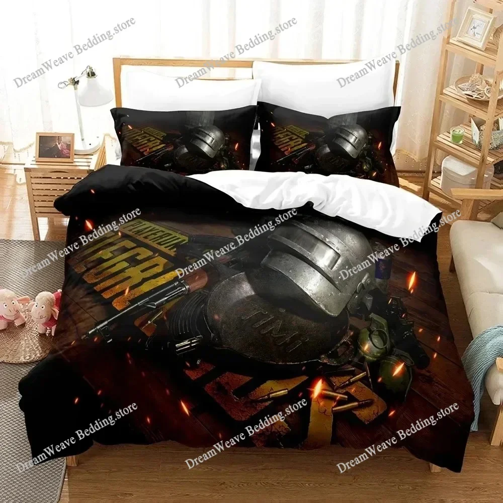 

New Battlegrounds PUBG Bedding Set Single Twin Full Queen King Size Bed Set Adult Kid Bedroom Duvet Cover Sets 3D Print Game9639