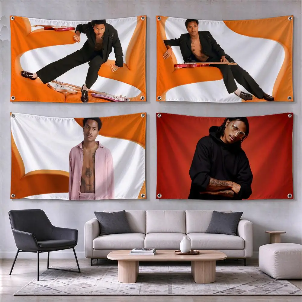 Steve Lacy R&B Singer Style Flags Wall Hanging for Outdoor Camping, Family Celebrations & Garden Home Decor Gift