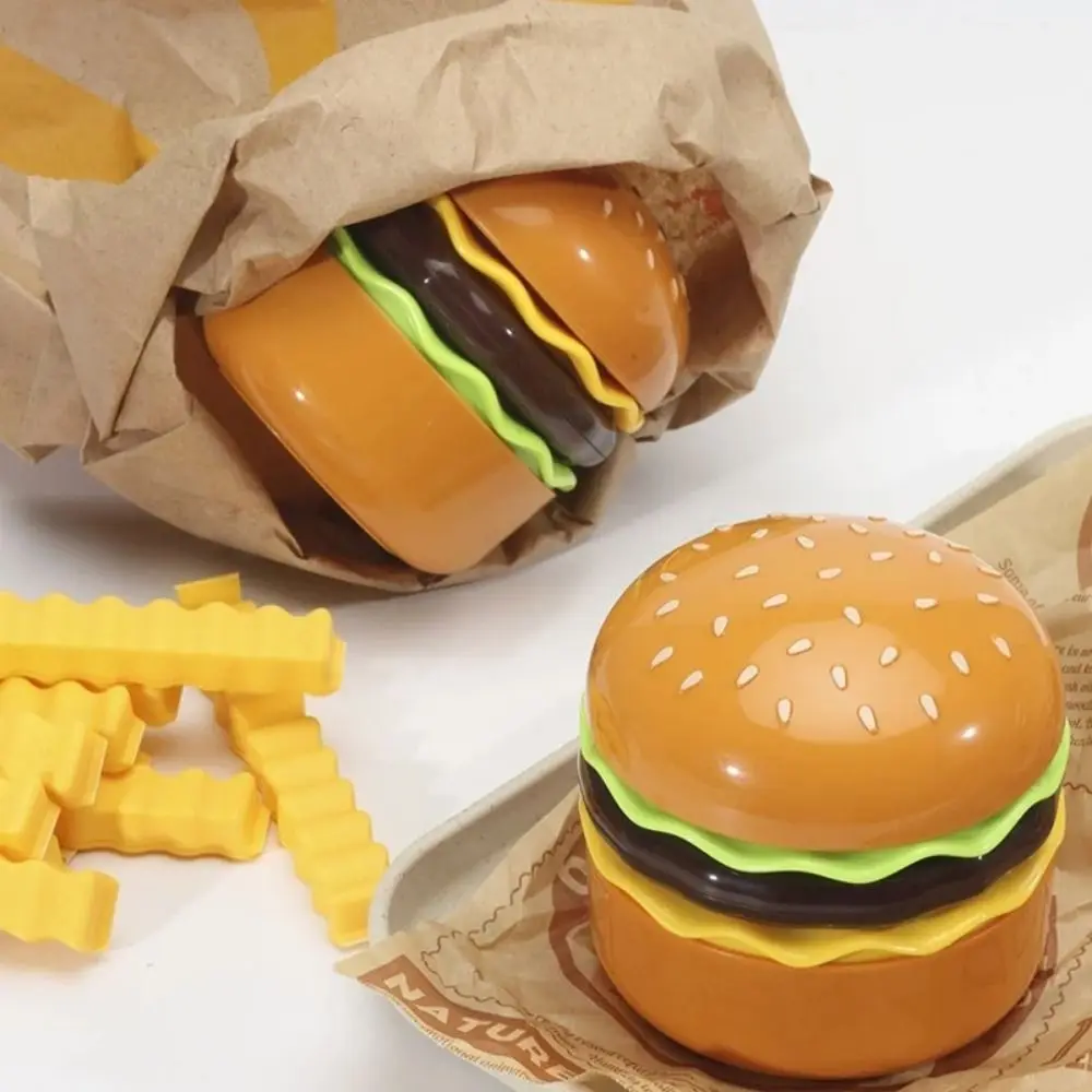 

3 Modes Touch Switch Hamburg Table Lamp Pencil Sharpener Type-C Charging Hamburger Night Light Small Orange