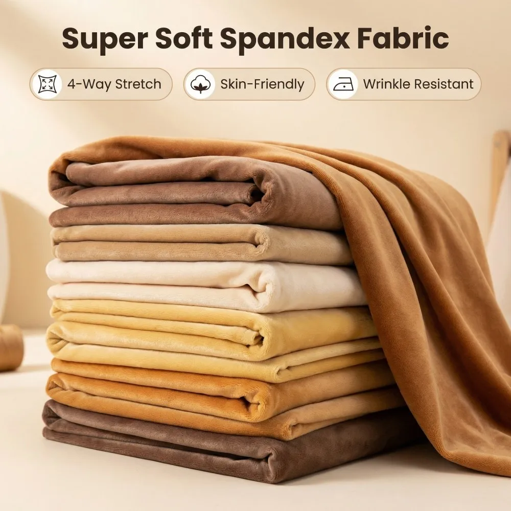 

0.5m-3m 56-110 Color Premium Solid Sewing Fabric Elastane Ultra Soft Stretch Plush Fabric For Clothing Cushion Crafts