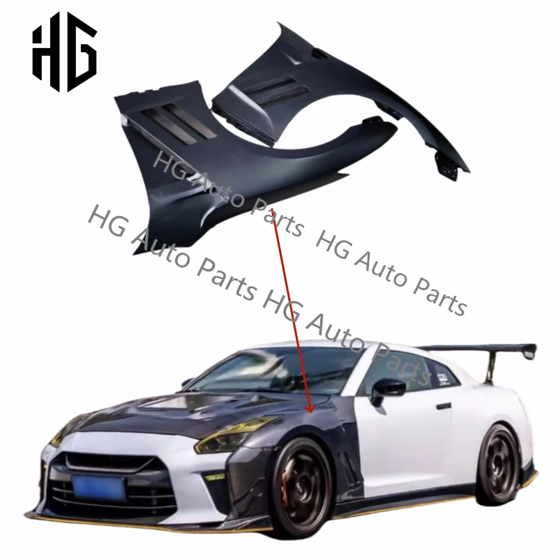 

Suitable For Nissan GTR R35 OEM Style Half Of Carbon Fiber Car Fenders For GTR R35 Side Fenders Modification Accessories