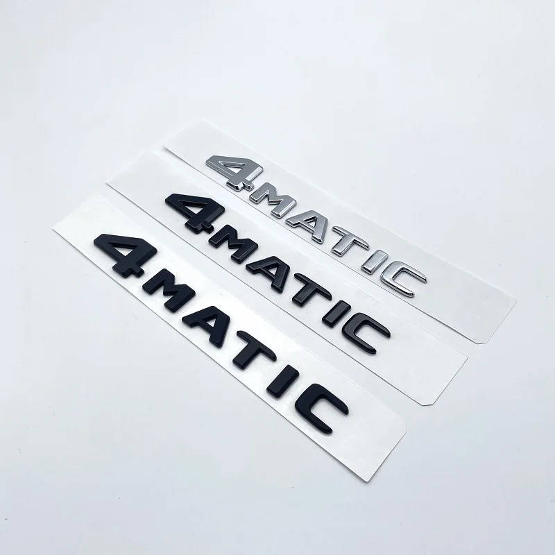 4MATIC Auto Tronco Porta Fender Paraurti Distintivo Dell'emblema Della Decalcomania Adesivo Nastro Adesivo di Ricambio per Mercedes-Benz A B C E S CLA SL GLS