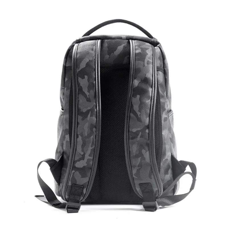 PU Large Shoulder Bag Travel Backpack Fashion Leather Backpack Men Camouflage Laptop Student School Bags Bagpack Mochila Hombre
