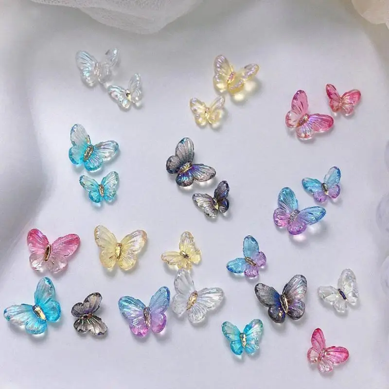 Aurora Butterfly Ornament Resin Durable And Scratch Resistant Full Luster Sturdy And Durable Widely Used Butterfly Ornaments