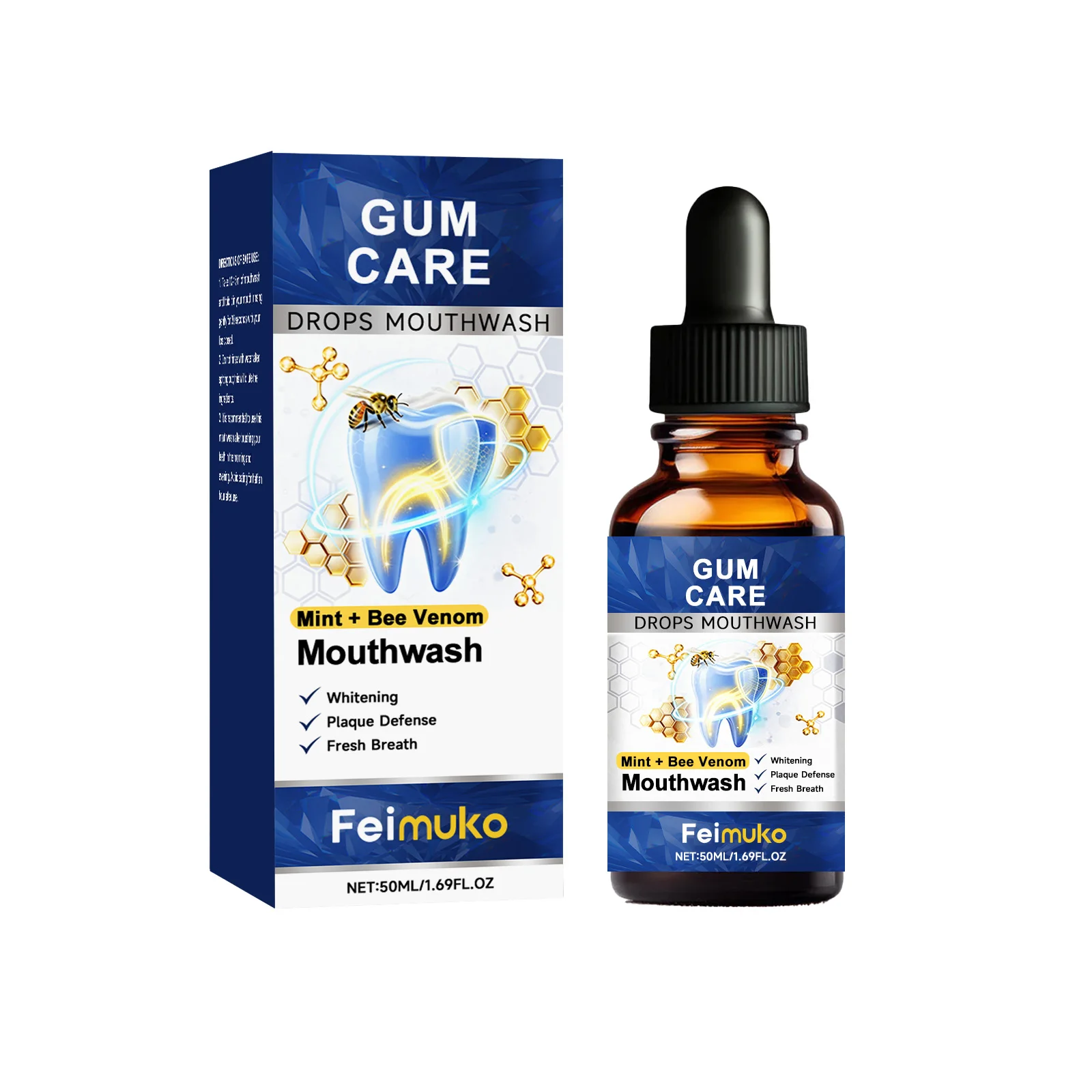 Bee Venom Dental Care Mouthwash - Gentle Daily Cleaning, Fresh Breath, Long-Lasting Scent, Soothing and Revitalizing