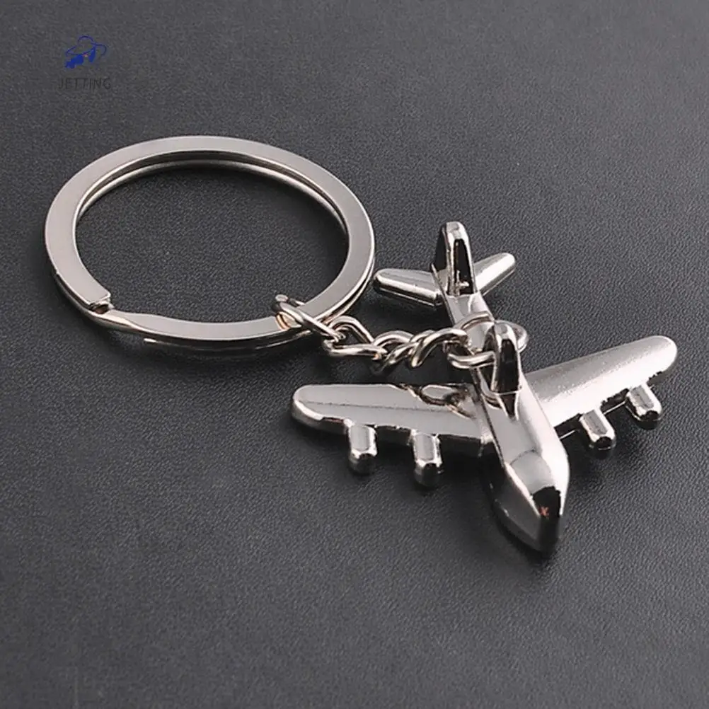 1Pc 3D Air Plane Key Keychain Keyfob Keyring Civil Aviation Toy Air Plane Alloy Aircrafe Keyring Men Car Bag KeyRing Travel Gift