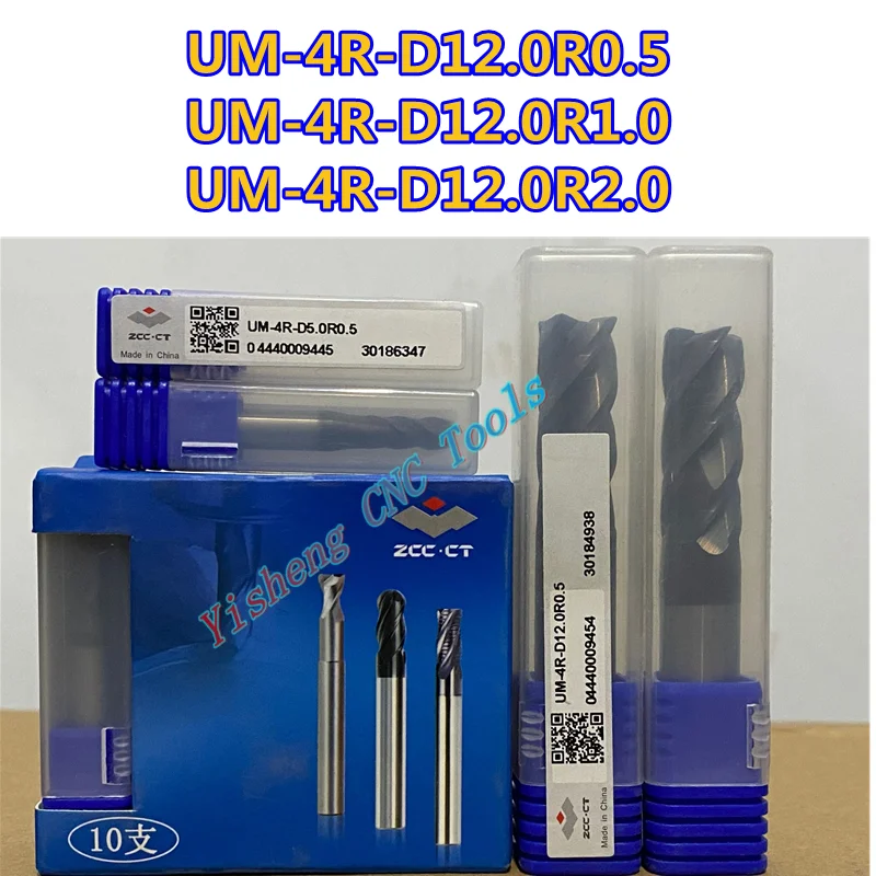 

Original ZCC CT UM-4R-D12.0R0.5/ UM-4R-D12.0R1.0 /UM-4R-D12.0R2.0 CNC carbide end mill