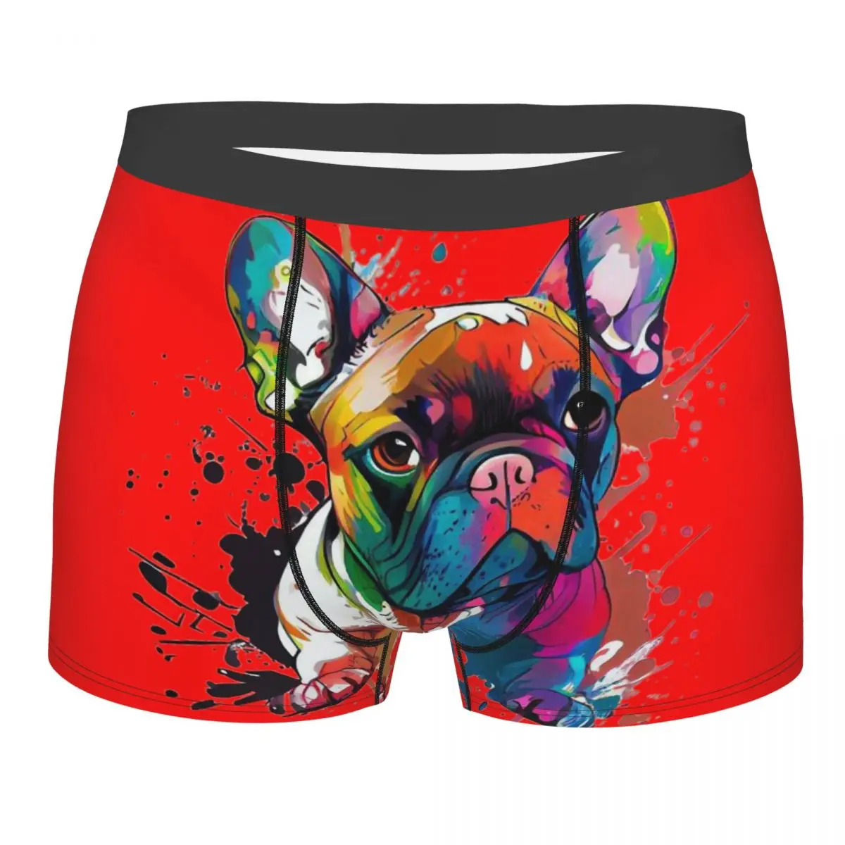 

Cute Pets Bulldog Men's Boxer Briefs special Highly Breathable Underwear High Quality 3D Print Shorts Gift Idea