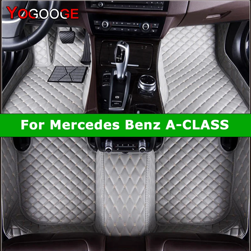 

YOGOOGE Custom Car Floor Mats For Mercedes Benz A-CLASS W169 W176 W177 2004-2023 A140-A250 Auto Carpets Foot Coche Accessorie