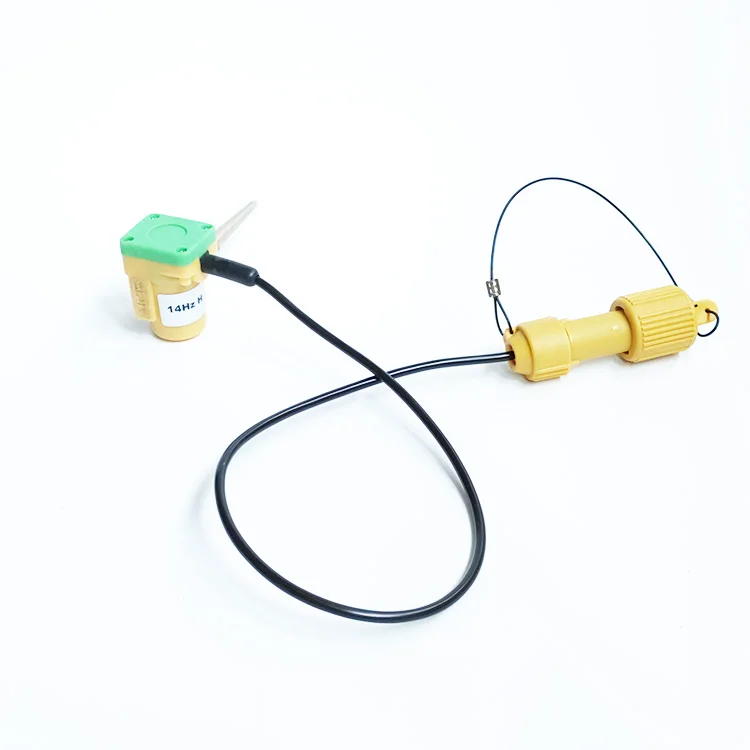 Geophone 14Hz in Land Horizontal Geophone case with Amphib-IV Connector 14 Hz Geophone String