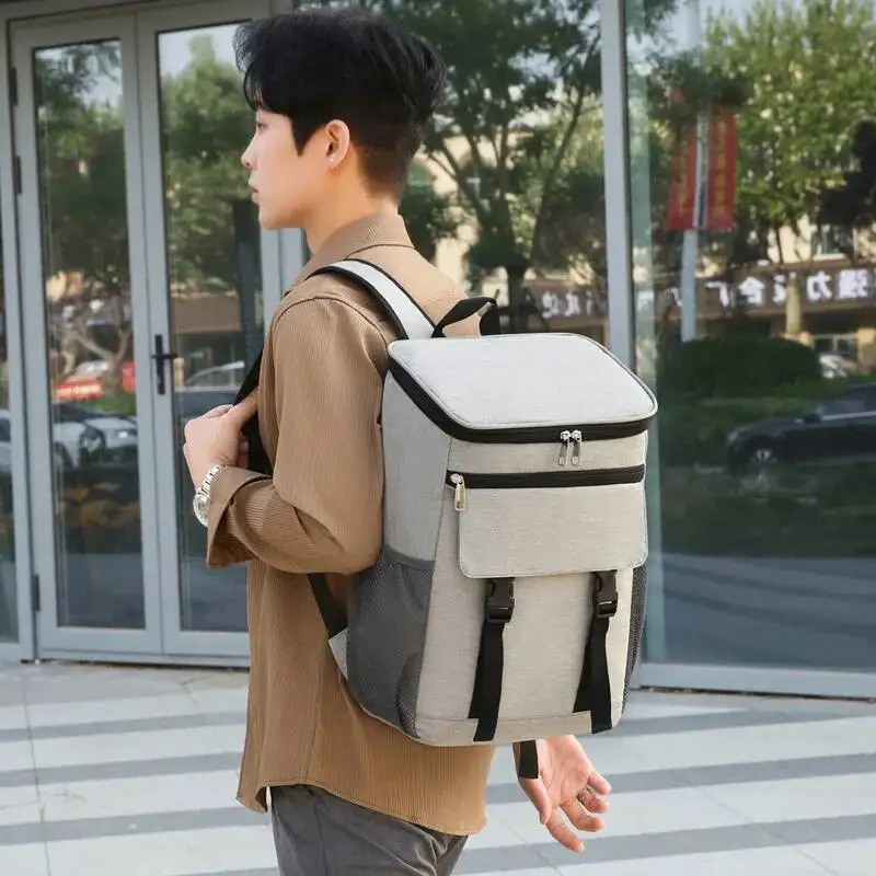 حقيبة نزهة خارجية محمولة بكتف مزدوج لعام 2025 مع خاصية الحفاظ على البرد المعزولة للتصميم البسيط والنضارة #2