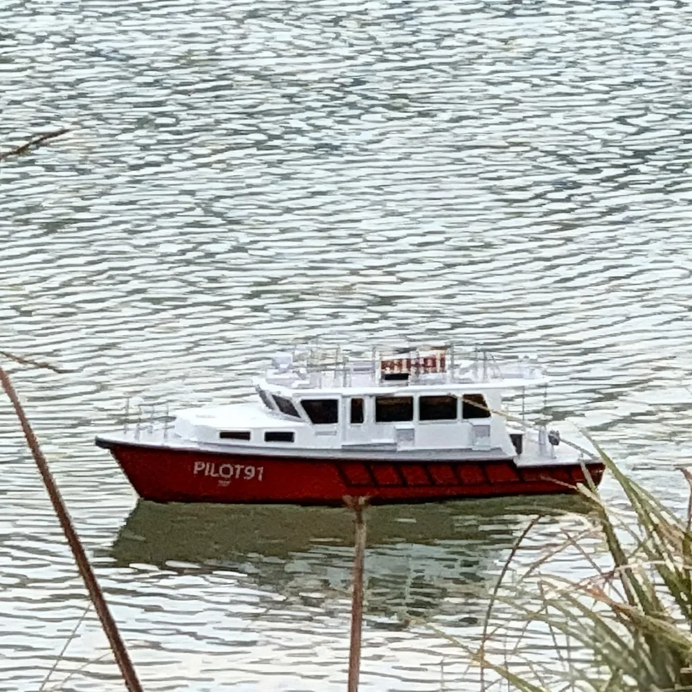 1/40 RC Boat 35.2cm PILOT Hong Kong Pilot Boat Remote Control Ships Resin 3D Printed Molding RC Schiffe Model Kit Ship Toy