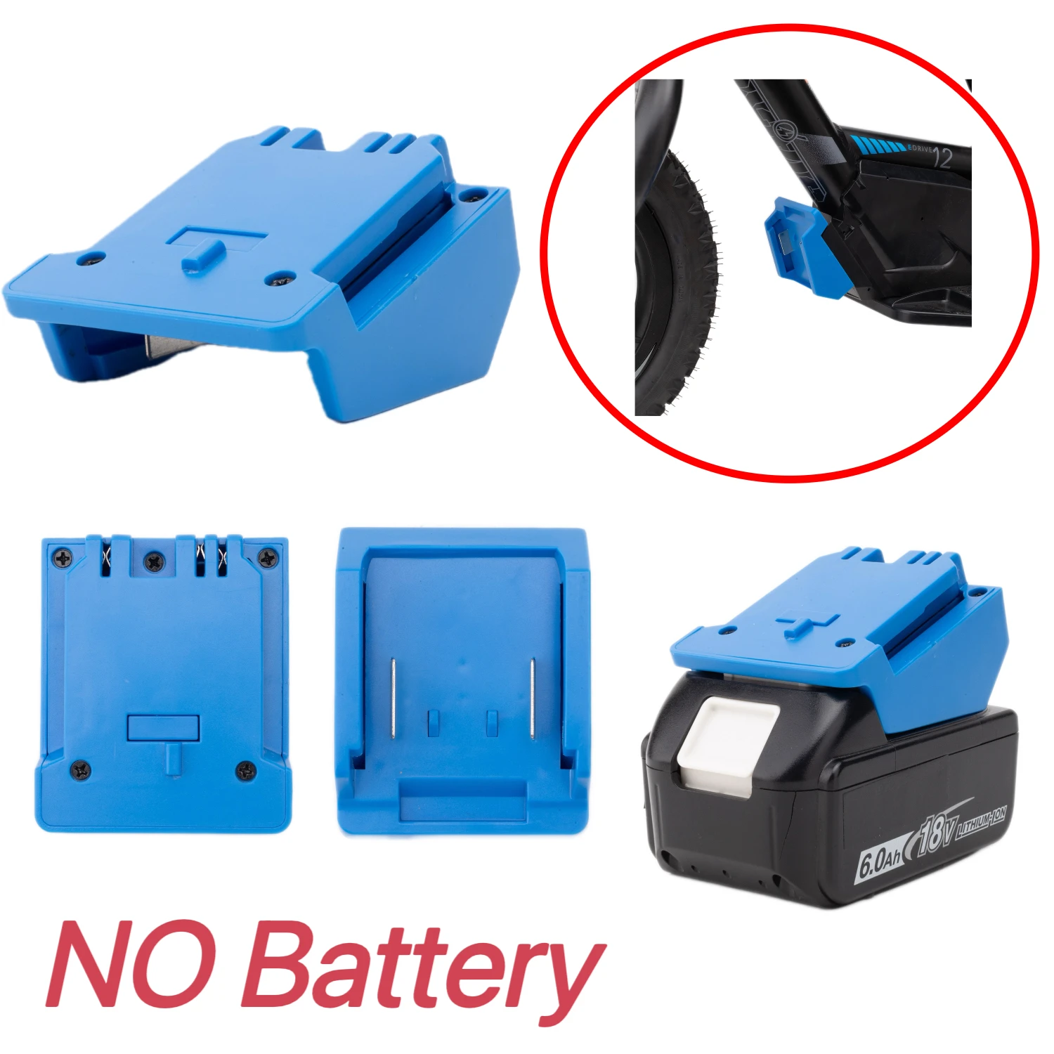 Power Tool For Stacyc Style Battery Adapter for  Makita 18V Batteries. Works with All New Stacyc Bikes(NO Battery)
