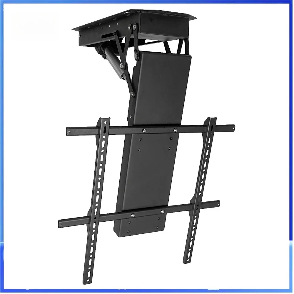 Electric Ceiling TV Mount with Remote Controller, Motorized Flip Down Pitched Roof Mount Fits 32 to 90 Inch Flat Screen