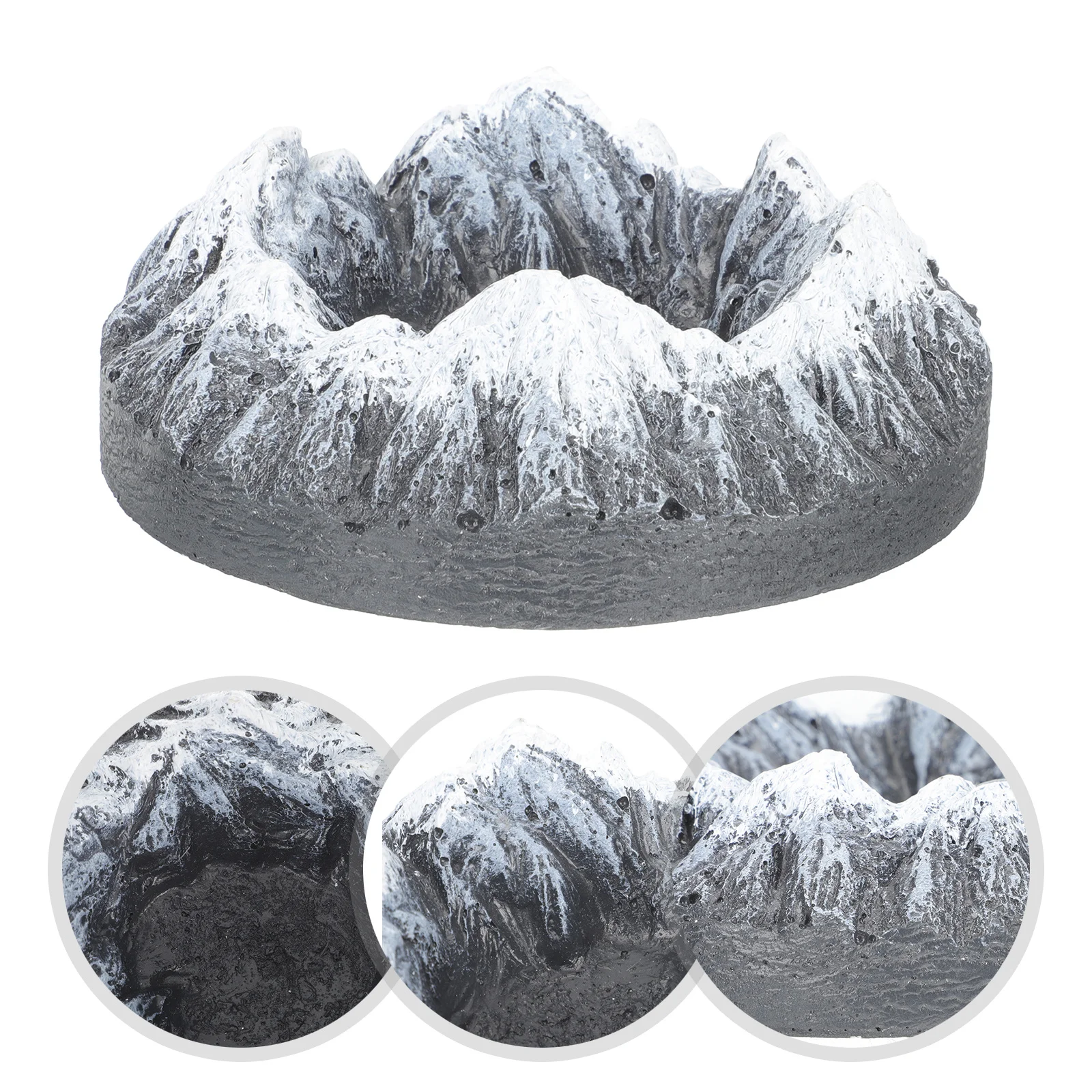 

Sculpture Ashtray Cement Craft Retro Design Office Home Bar Decor Smoking Cigarette Holder Nordic Style Table