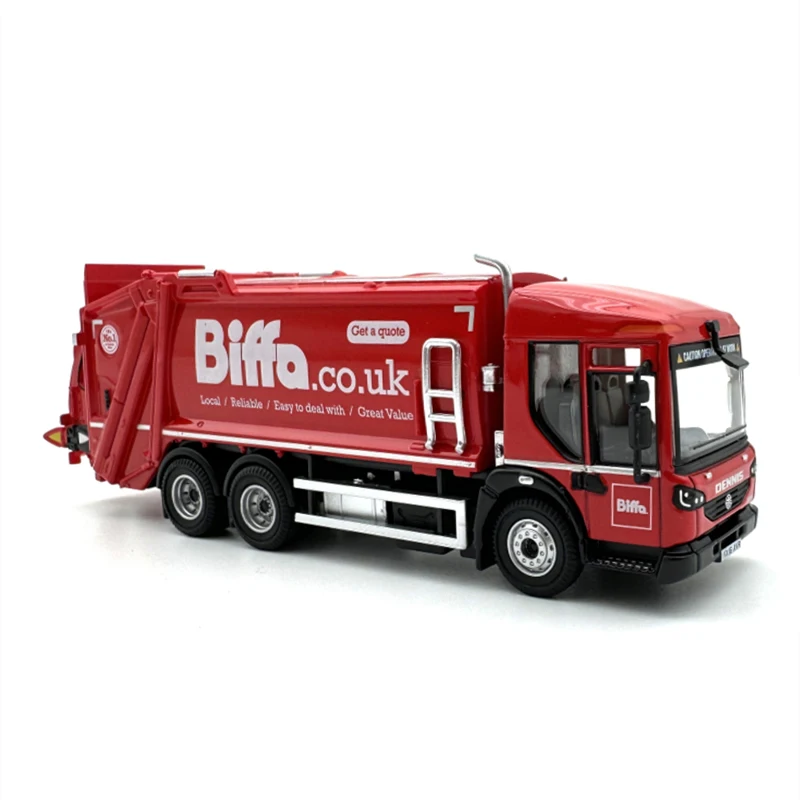 1:76 Scale Diecast Alloy Dennis Garbage Collection Truck Toys Cars Model Classics Adult Souvenir Collectible Gift Static Display