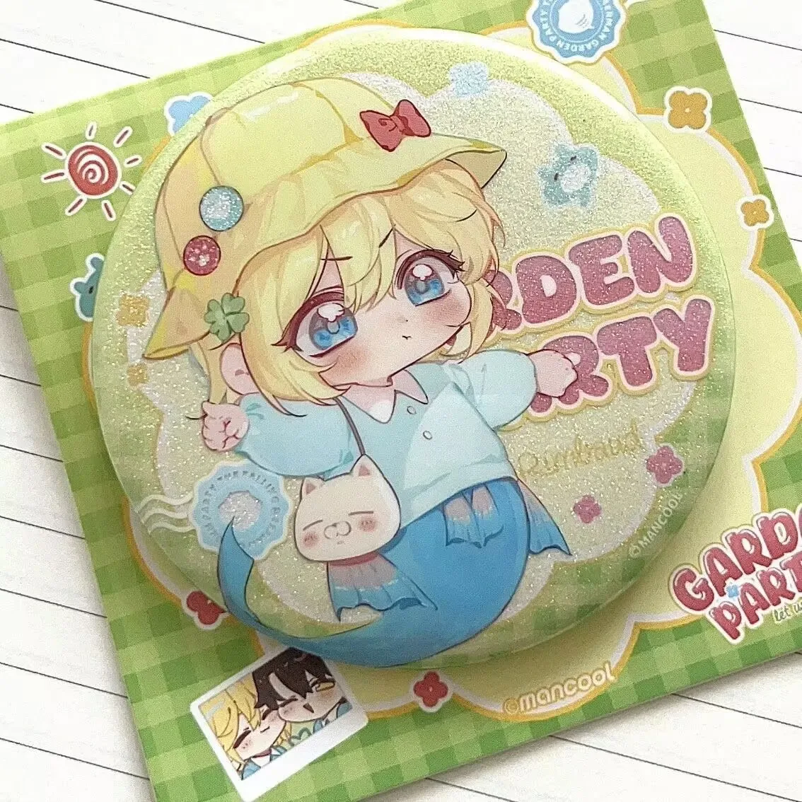 Mermaid Fallen New Homemade Yu „Lanbo Bai Chu Nian“-Abzeichenstange, umgebende Fans, Getreidegeschenk, Brosche für Freunde