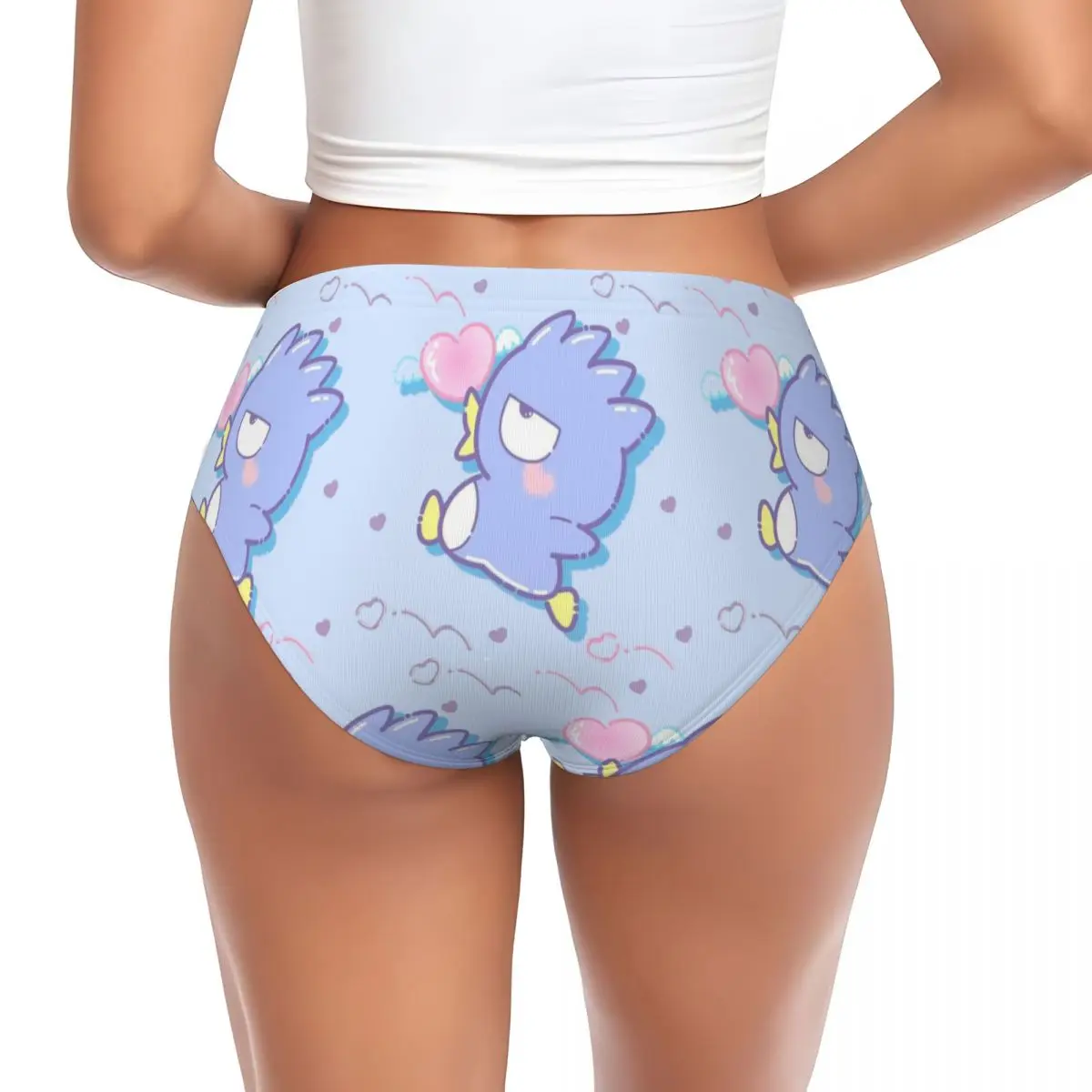 Custom Bad Badtz Maru Cute Brief Panties Women's Comfort Stretch Underwear