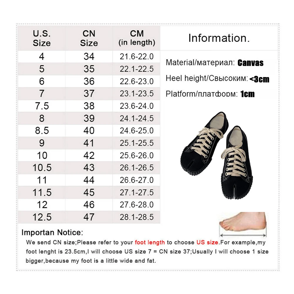 Nowe płócienne Tabi buty z rozciętym noskiem damskie buty Mary jane obuwie codzienne damskie świńskie kopyto damskie mokasyny Zapatos De Mujer