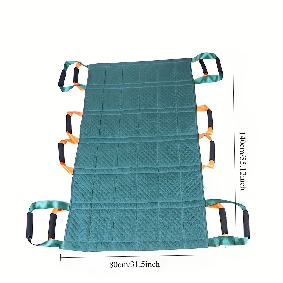 1 قطعة حصيرة نقل المريض الأخضر الداكن مع 3-Layer تنقش أكسفورد القماش النايلون الساق رفع تحول المعونة لكبار السن نقل آمن