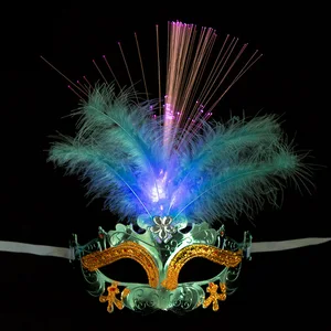 Venice Venetian Bright Pena LED mặt nạ phụ nữ Tiệc khiêu vũ Mask của Eye Carnival Halloween Masquerade Cosplay Cosplay 10 Tùy chỉnh bán hàng chính của Venice Carnival - №9