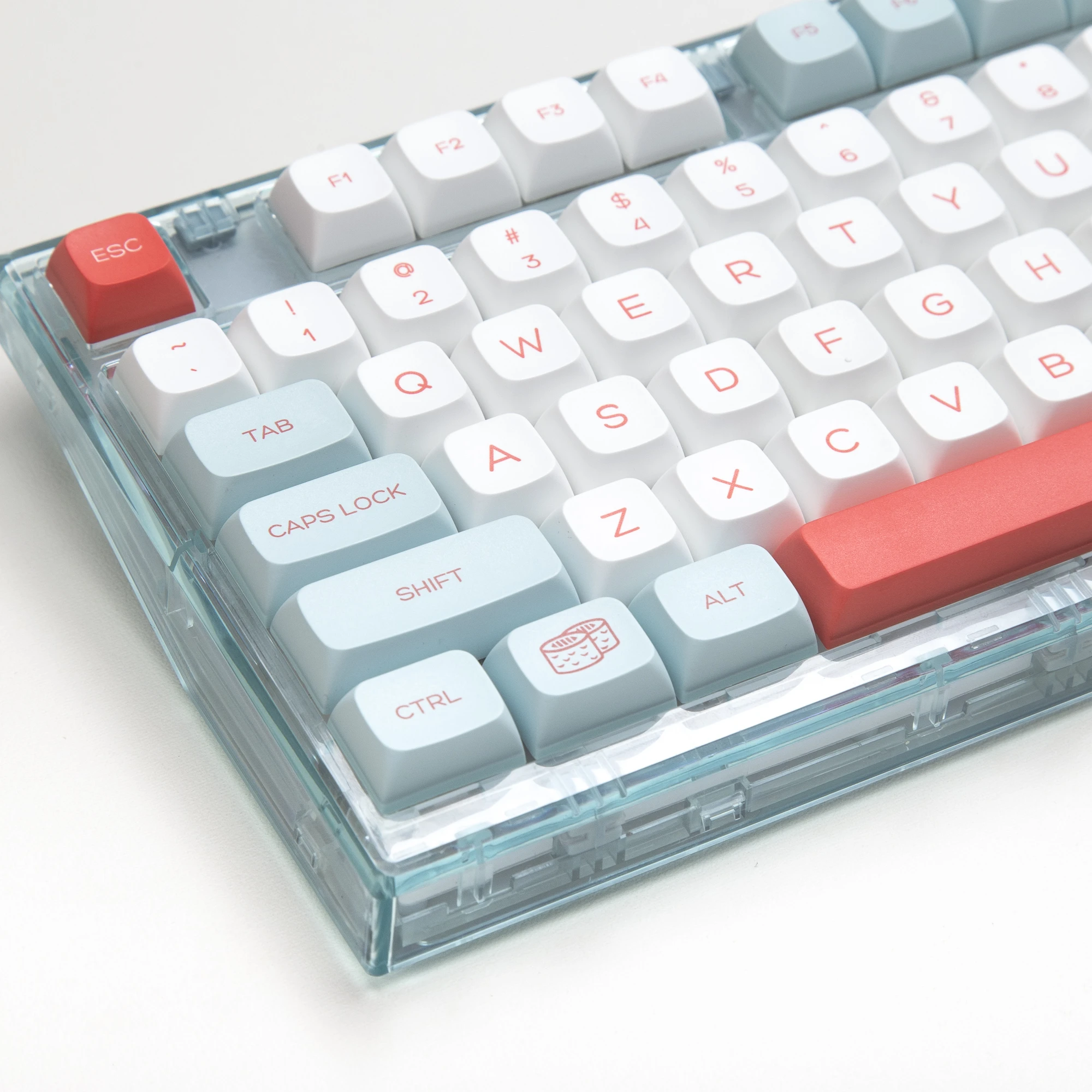 

GMK Salmon Keycaps PBT keycap Dye Sublimation 140 Keys XDA Profile For Gateron Cherry MX Switch Mechanical Keyboard