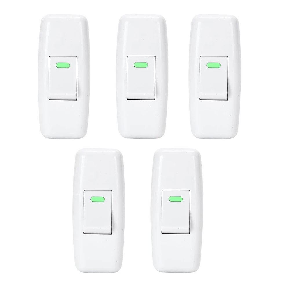 5Pcs Cord Switch For 2-Pin Impulse Switch 250V 10A Cables Desk Lamp Bed Lamp Switch Boat Shape Switch Home Light Switches