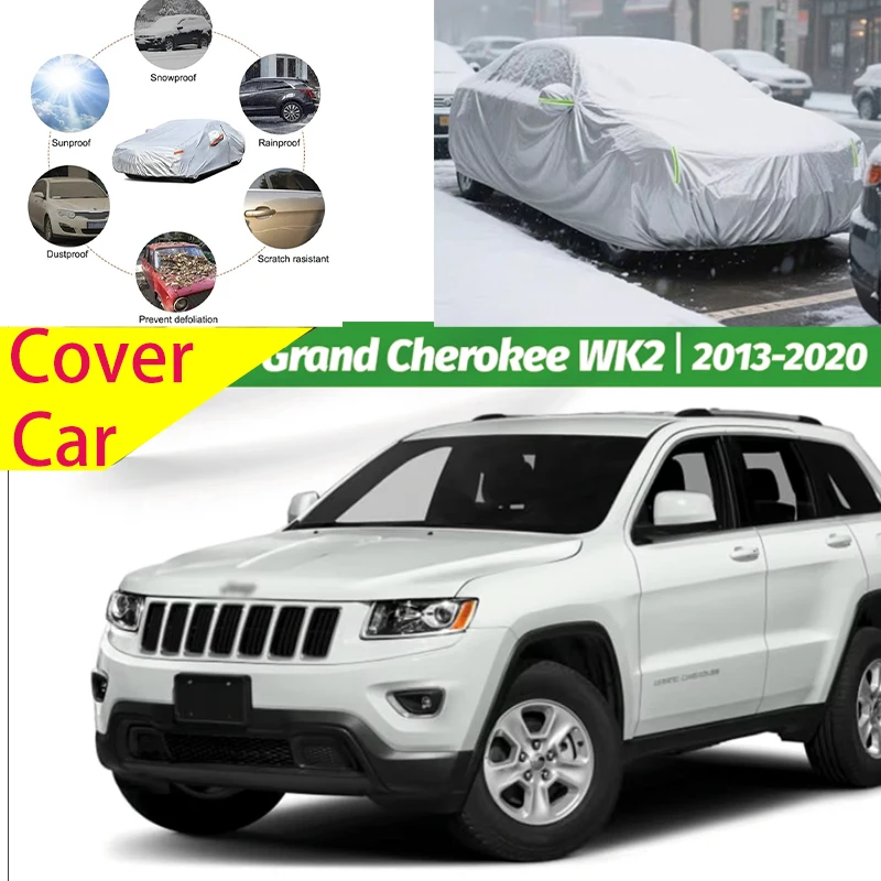 

For Jeep Grand Cherokee WK2 2013-2020 2018 Full Car Covers Outdoor Sun Anti UV Rain Snow Dust Protection Oxford Cloth Accessorie