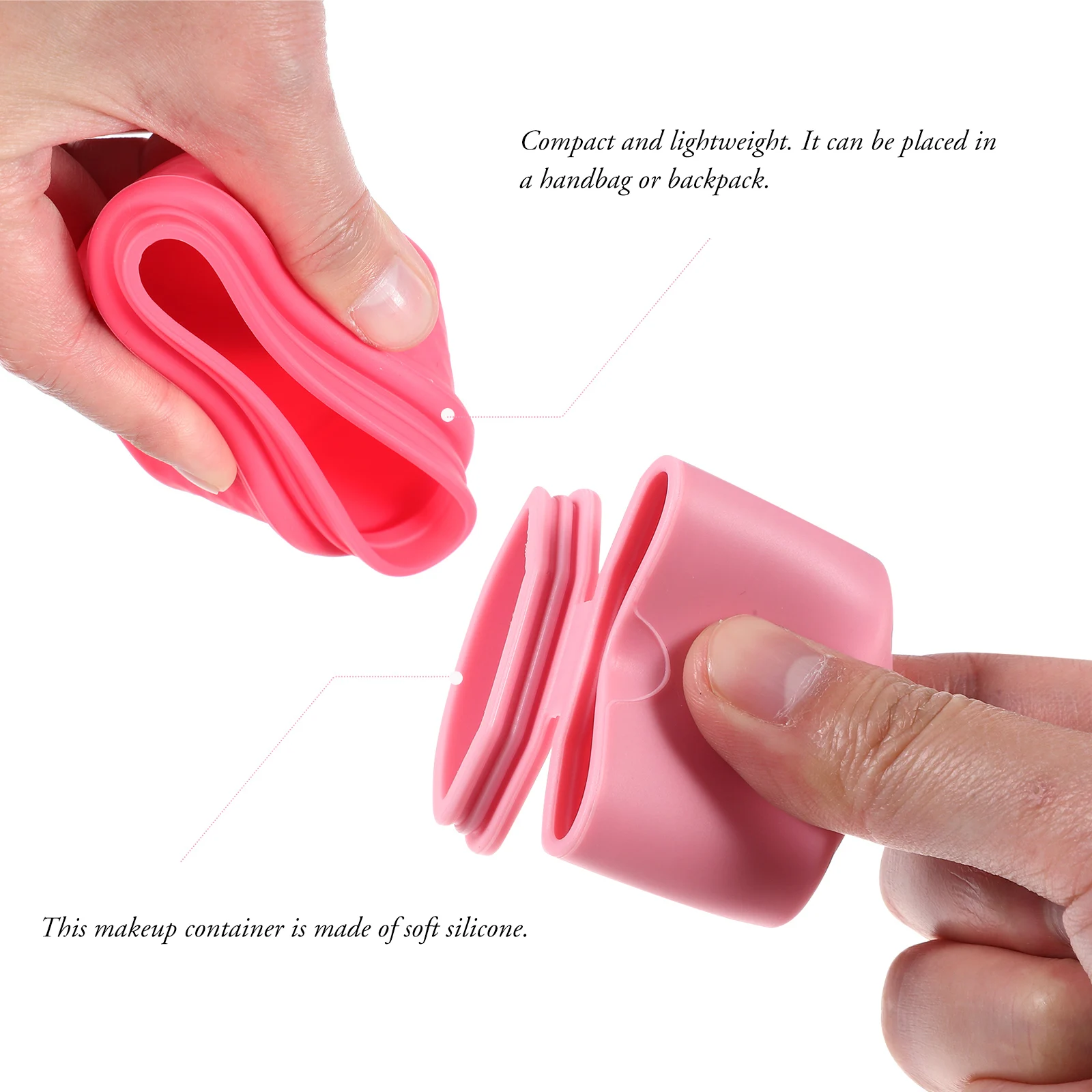 

2 pcs Leakproof Containers For Toiletries Storage Jars Portable Empty Lotion Bottles Small Travel Size Pots