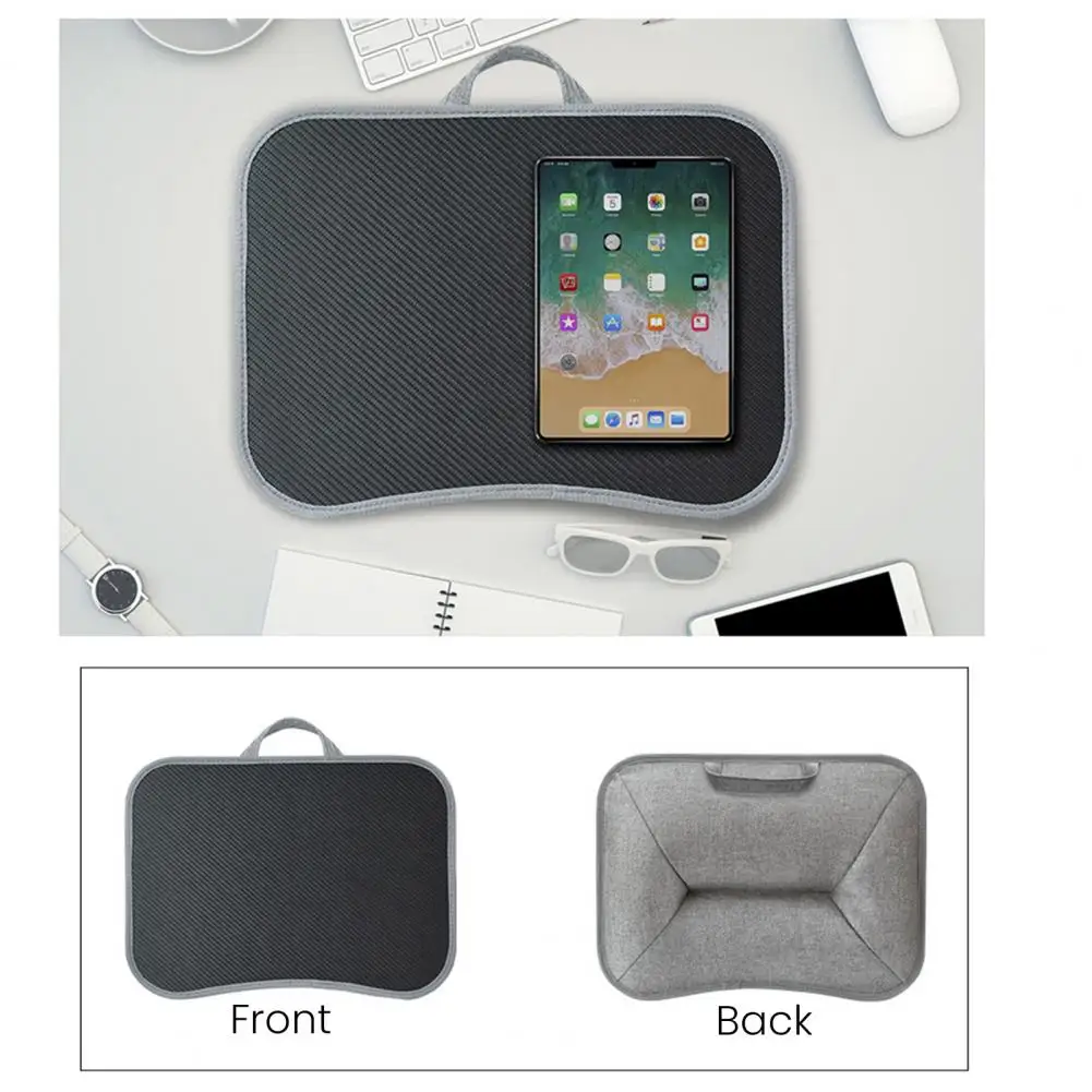 Knee-friendly Laptop Table Portable Folding Laptop Lap Desk with Soft Pillow Cushion Multi-functional Adjustable Table for 13-15