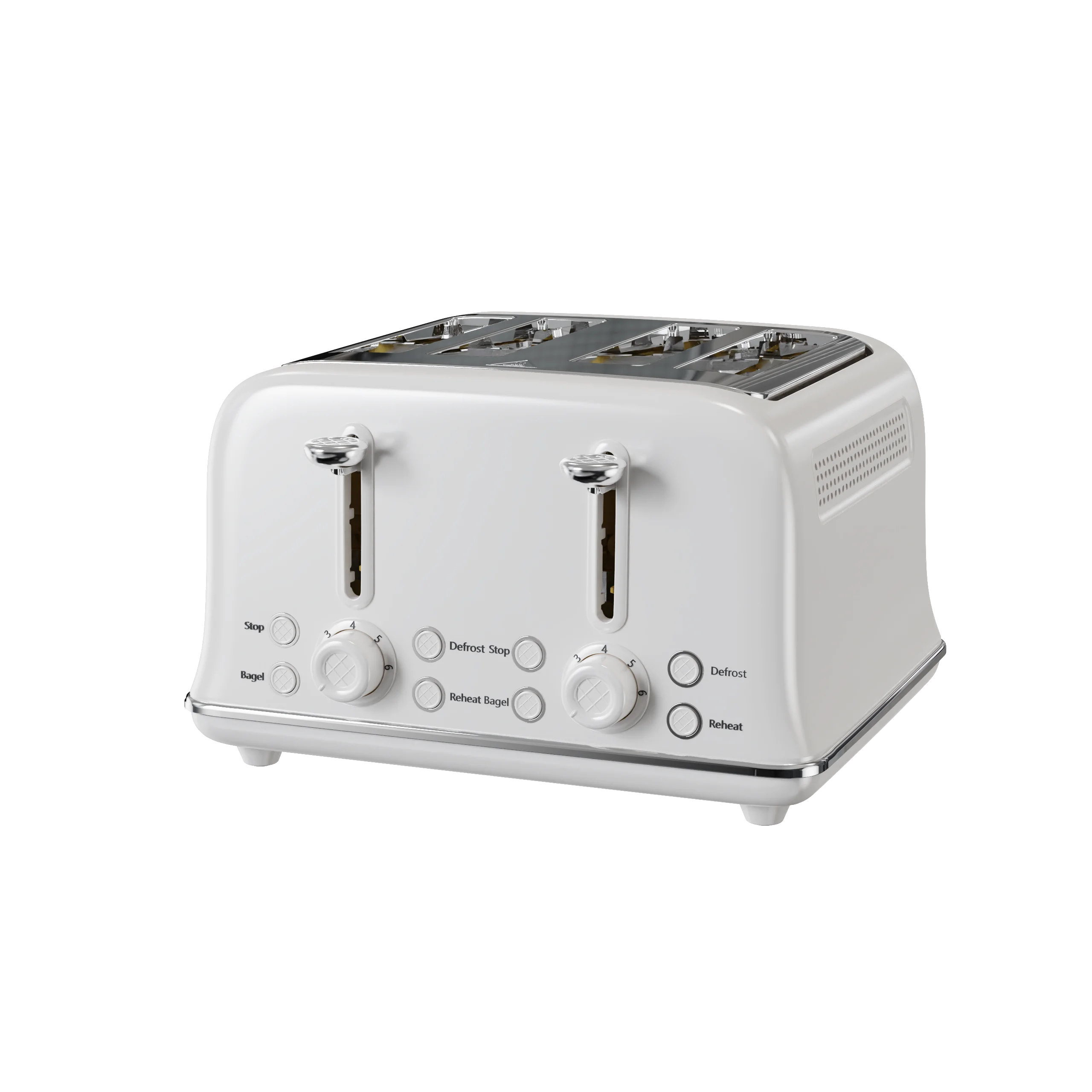 Torradeira Elétrica Retrô de 4 - Toaster 4 Slice avaliação e preço