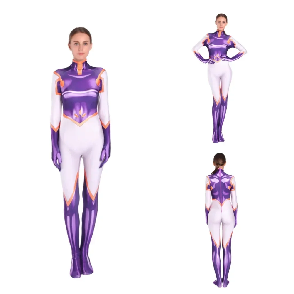 My Hero Academia Anime Asui Tsuyu Uraraka Ochaco Mtlady Hado Nejire Cosplay Costumes Tight Printing Jumpsuits Sexy Women  Suit