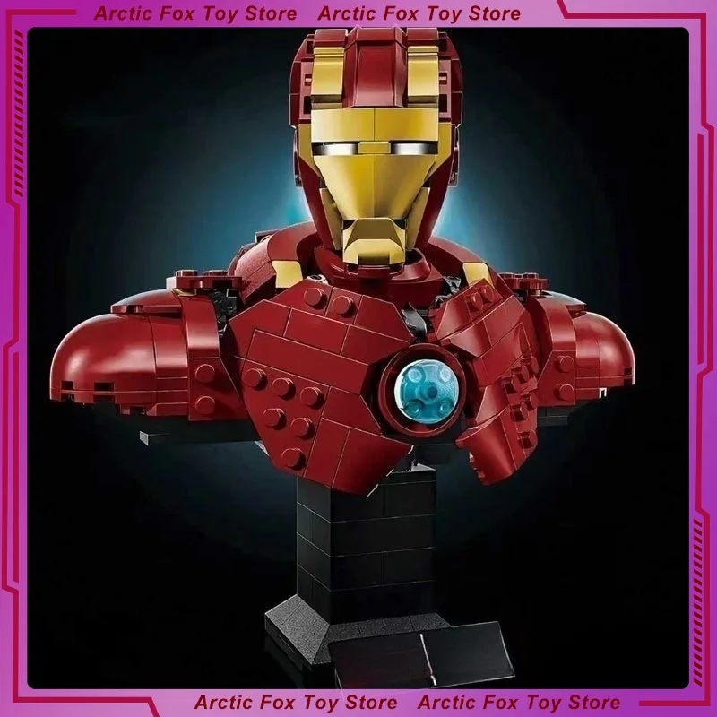 

26cm The Avengers Movie Figure Iron Man Peripheral Model Assembling Building Blocks Desktop Decoration Ornaments Kids Gifts Toys