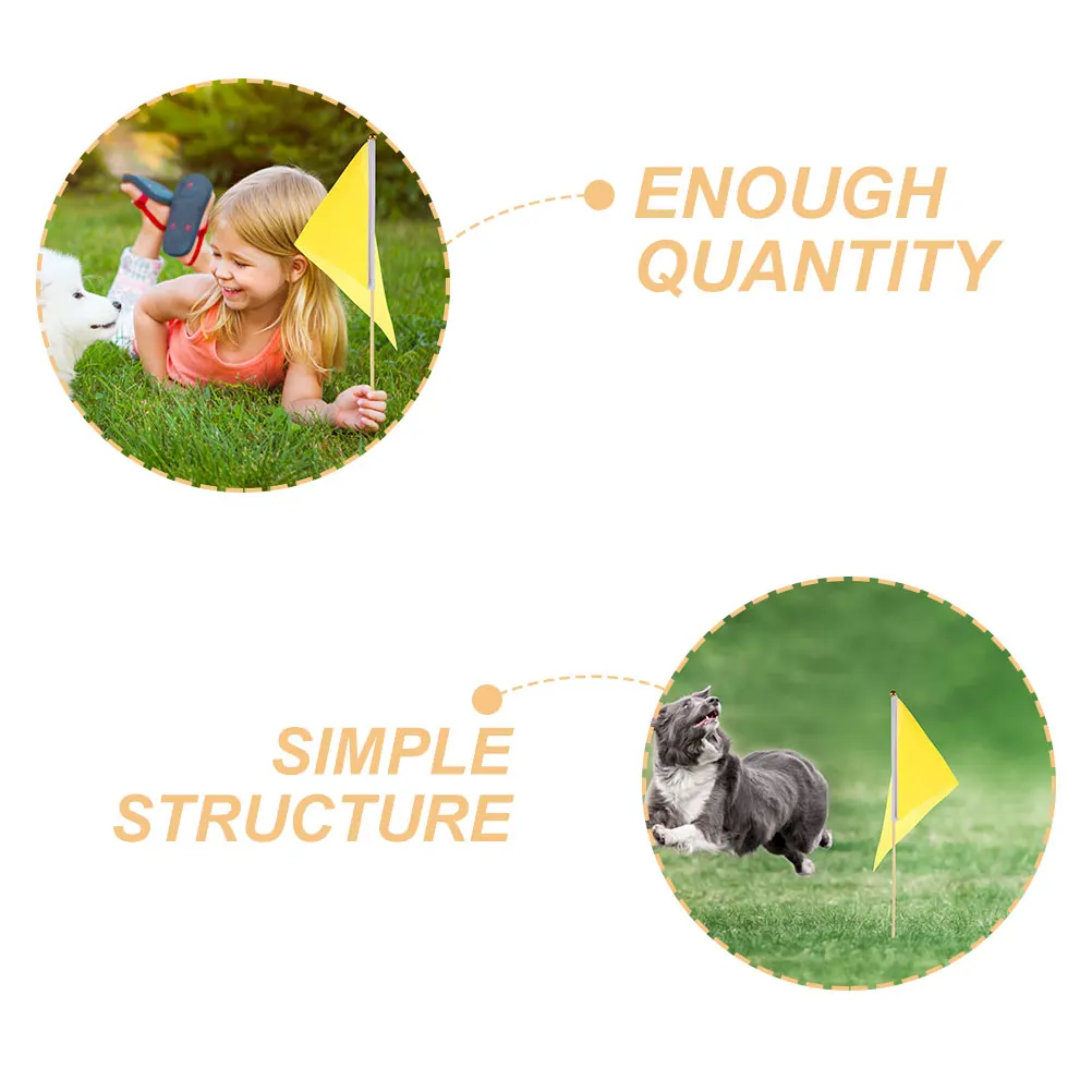 

10 Pcs Flag Irrigation Flags Garden Marker Construction Lawn for Sprinkler Heads Bunting