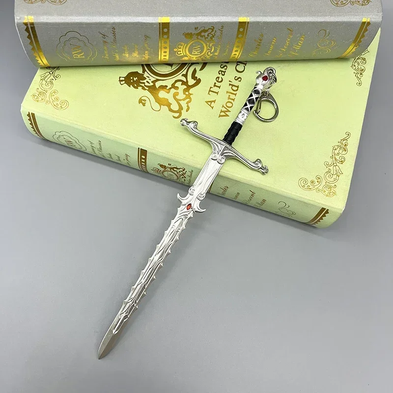 

22cm Silver Sword of The Astral Plane Baldur's Gate 3 Game Peripheral 1:6 Weapon Model Home Ornament Toy Boy Collection Keychain