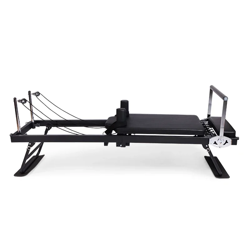 Black Steel Fram Yeoga Training Equipment  Foldable Pilates Core Bed ABS Pilates Reformer Machine