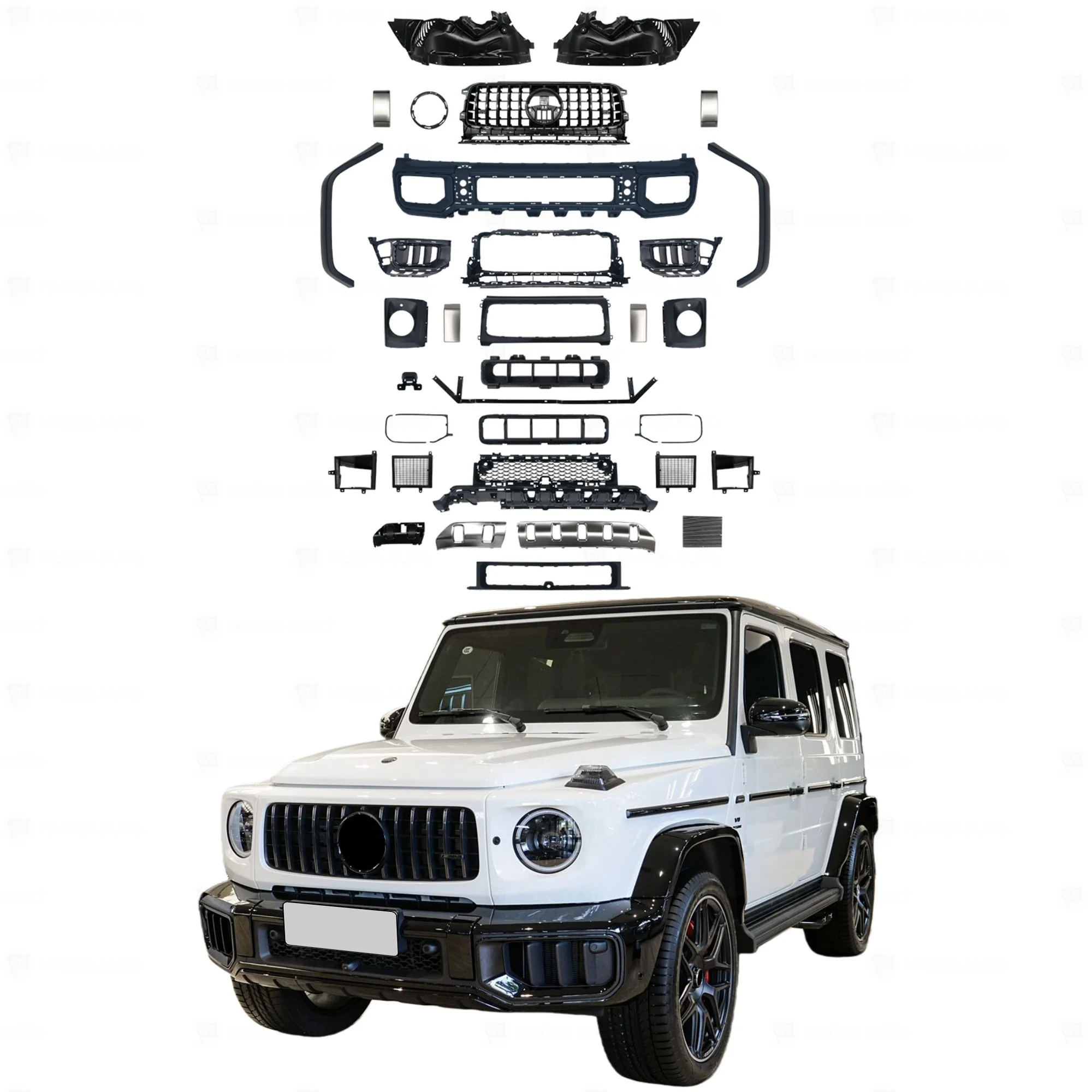Body Kit for  Benz W465 G Class Upgrade to W465 G63  Bodykit Car Bumper Original Car Grill 1:1 Kit