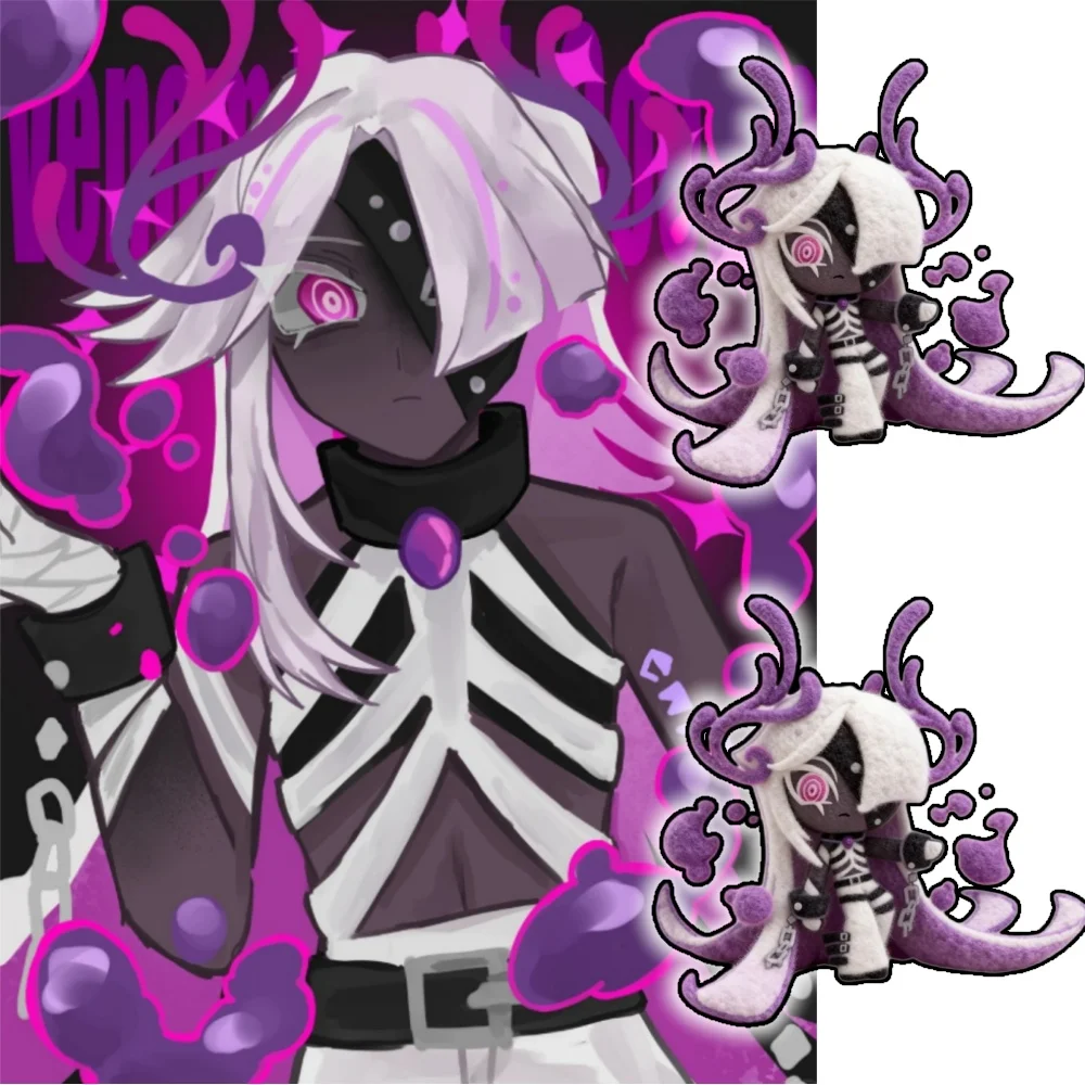 

Новая плюшевая кукла-печенька Веном, милая аниме-игрушка, подарок на день рождения и Рождество