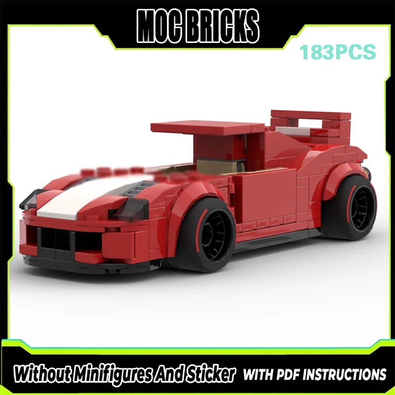 

Speed Racing Car Model MOC Building Bricks Converable Sports Car Modular Technology Gifts Holiday Assemble Children Toys Suit