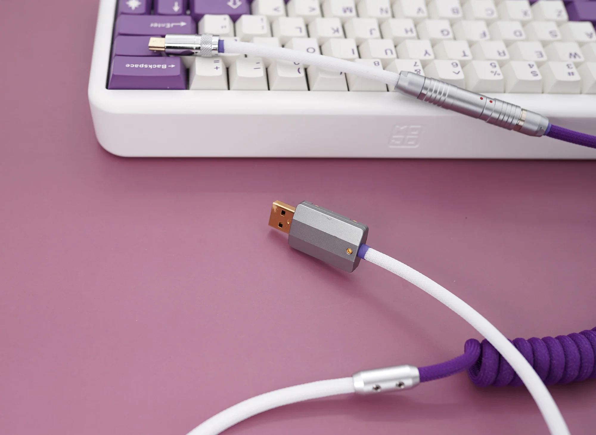 GeekCable Manual Personalizado Mecânico Teclado Linha de Dados GMK Tema SP Key Cap Linha Creme Roxo