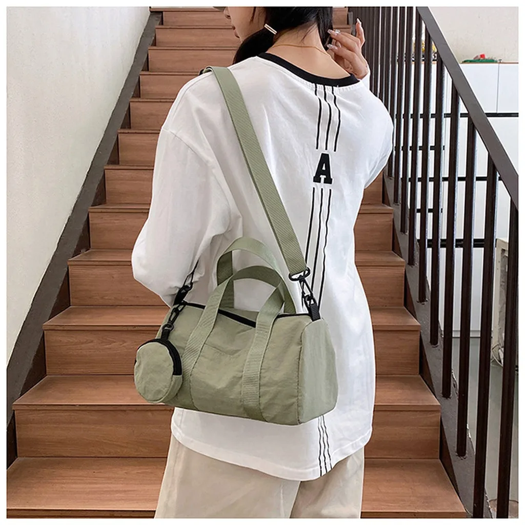 Shoulder Bag Nylon Canvas Crossbody Bag Multi-Way Bag Multi-Way For Short Trips Casual Shopping Daily Commuting