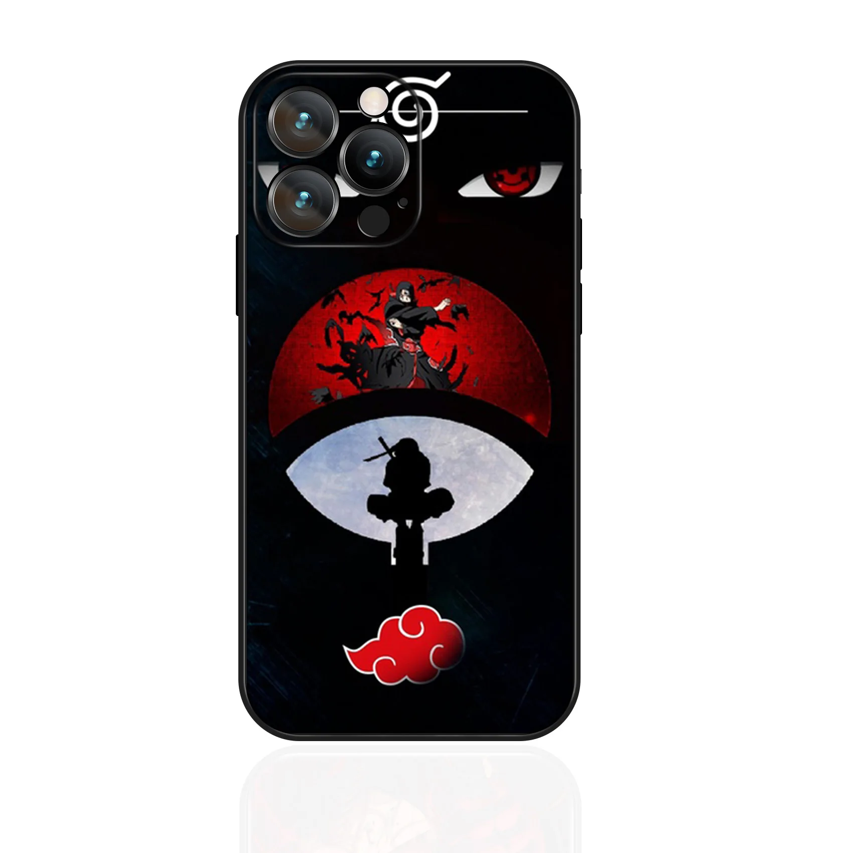 MINISO Aesthetics Anime Uchiha Itachi Case for iPhone 16 Pro Max Soft Silicon Cover for iPhone 16 15 14 13 12 11 Pro Max Plus