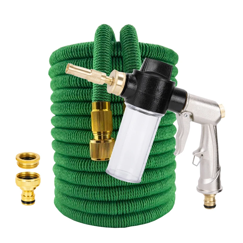 

Garden Hose Flexible Hose Garden Watering Pipe High Pressure Car Wash Foam Pot Metal Water Gun Gardens Supplies Irrigation
