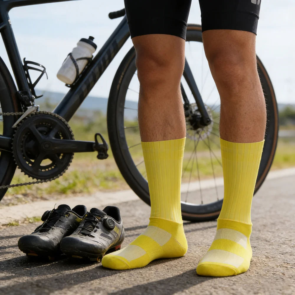 

Мужские и женские носки для футбола, баскетбола, бега на открытом воздухе, профессиональные носки для велоспорта, высококачественные компрессионные носки