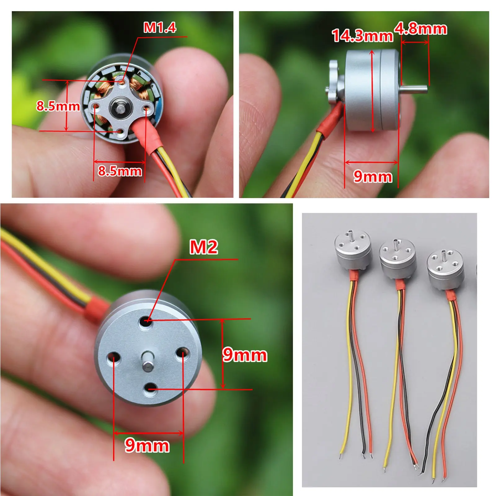 New Brushless Motor 1104 Mini for 1S-3S RC Drone FPV Racing Quadcopter 14mm 4300kv