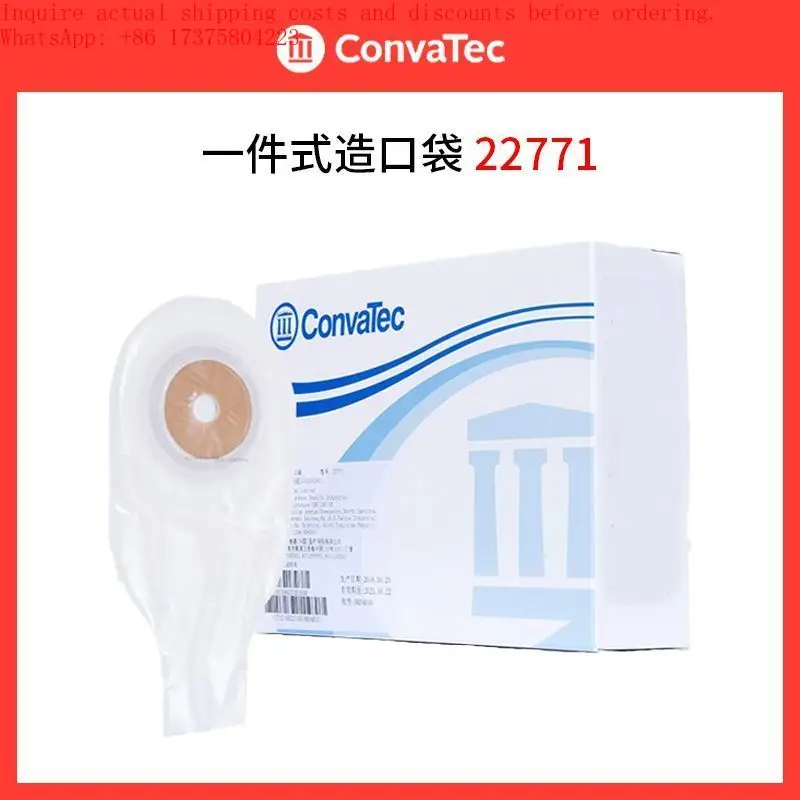 Bolsa de Ostomía de una Pieza para ConvaTec 22771, para Colostomía, Ileostomía, Urostomía, Bolsa Desechable para Ostomía Rectal y Anal de Bristol Myers Squibb