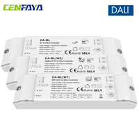 CENFAYA DALI Controller support DT6 dimming DT8 CCT RGB RGBW 10 Dynamic Mode DT7 Dali Master Tuya Smart APP Control Push Switch