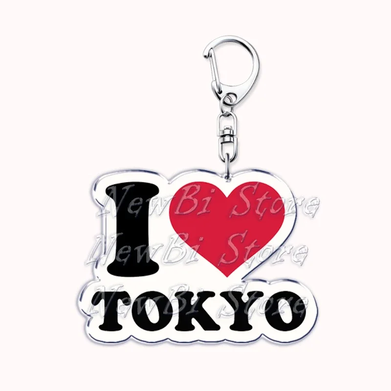 Hot I Love PARIS LONDON Cites Keychains for Accessories Bag HONG KONG NEW YORK BANGKOK TOKYO SEOUL DUBAI Keyrings Jewelry Gifts